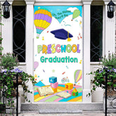Lofaris Color Hot Air Balloon Preschool Graduation Door Cover
